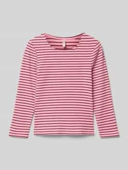 Only Regular fit shirt met lange mouwen in riblook model 'MAUDE'
