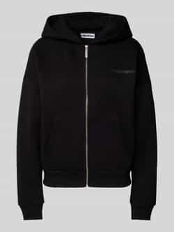 Review Oversized sweatjack met labelprint