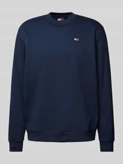 Tommy Hilfiger Flag Logo Sweatshirt Casual Comfortabel Stijlvol Blue Heren