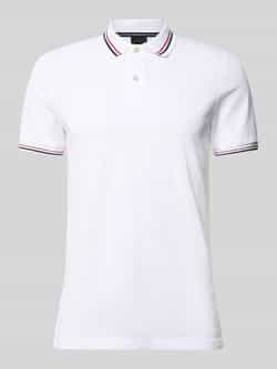 Geox Poloshirt met labelstitching model 'Piquee'