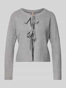 Soyaconcept Gebreid jack met vetersluiting model 'KANITA'