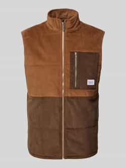 Knowledge Cotton Apparel Gilet met opstaande kraag