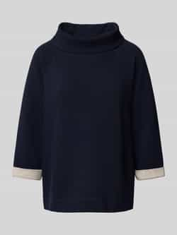 Betty Barclay Trendy Turtleneck Sweatshirt met Glitter Blue Dames