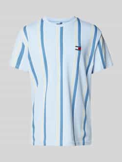 Tommy Jeans Regular fit T-shirt van puur katoen met labelstitching