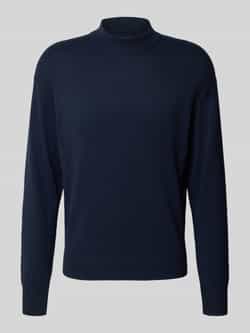 SCOTCH & SODA Heren Truien & Vesten Dropped Shoulder Mock Neck Pullover Donkerblauw