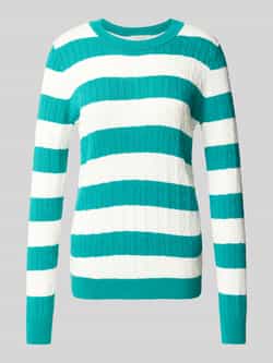 Christian Berg Woman Gebreide pullover met kabelpatroon