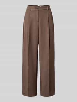 MSCH Copenhagen High waist stoffen broek met wijde pijpen model 'Rosina Michelle'