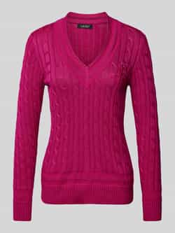 Lauren Ralph Lauren Gebreide pullover met ribboorden