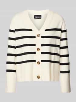 Pieces Regular fit gebreid jack met viscose model 'SIA'