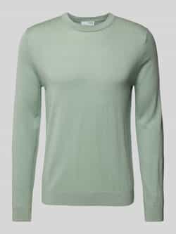 Selected Homme Gebreide pullover met ribboorden model 'TRAY'