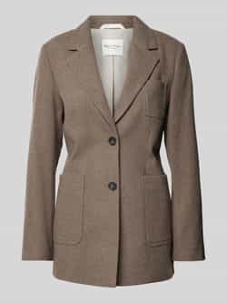 MARC O POLO Lange blazer met kleine borstzak