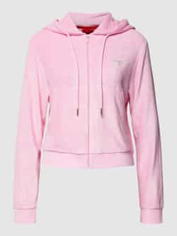 HUGO Sweatjack van badstof model 'LOLA'