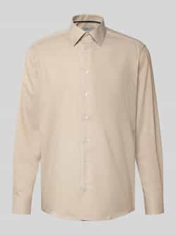 Eterna Comfort fit zakelijk overhemd van katoen met kentkraag