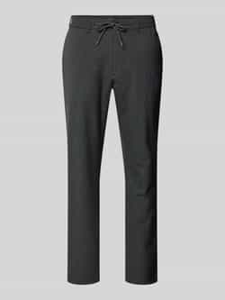 MCNEAL Tapered fit stoffen broek met achterzakken