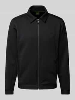 BOSS Green Sweatjack met kentkraag model 'Surley'