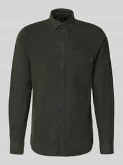 Lindbergh Slim fit vrijetijdsoverhemd met borstzak model 'Brushed'