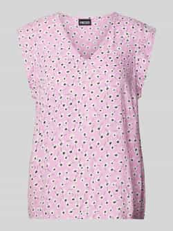 Pieces Blouse van viscose met V-hals model 'NYA'