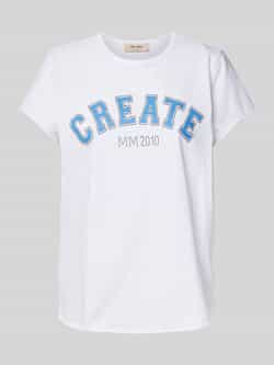 MOS MOSH T-shirt met labelprint model 'Celli'