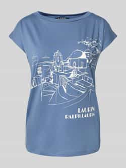 Lauren Ralph Lauren T-shirt met labelprint model 'GRIETA'