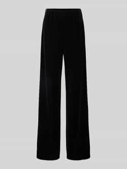 MAX&Co. Straight leg stoffen broek met elastische band model 'MIGNON'