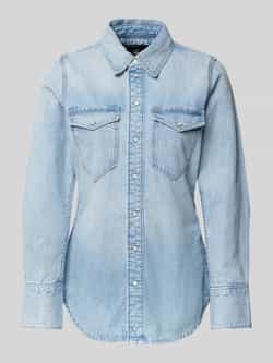G-Star Raw Slim fit jeansblouse met paspelzakken op de borst model 'Western shirt'