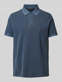 Tommy Hilfiger Casual Polo Shirt Regular Fit Blue Heren