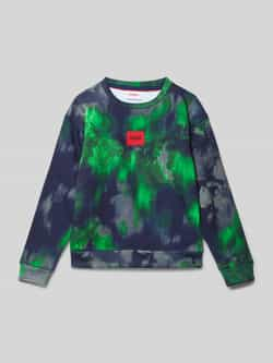 HUGO Sweatshirt met labelpatch