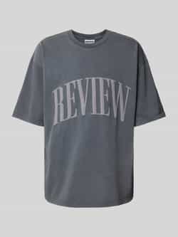 REVIEW Oversized T-shirt met labelprint