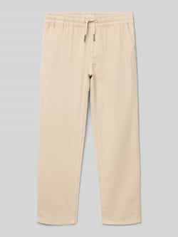 Garcia Stoffen broek met elastische band en achterzakken