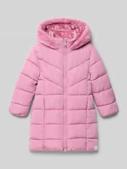 S.Oliver RED LABEL Regular fit gewatteerde lange jas met voering van teddypluche