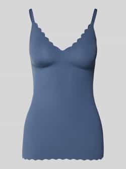 SKINY Top met bandjes V-hals en golvende zoom
