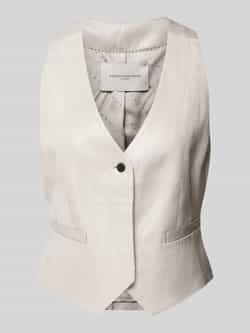 Copenhagen Muse Gilet met strookzakken model 'NATULA'