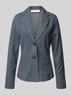 Marc O'Polo Jersey blazer met visgraatpatroon gevormd Blue Dames