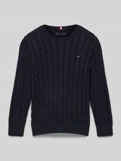 Tommy Hilfiger Kids Gebreide pullover met ribboorden