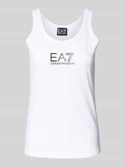 EA7 Emporio Armani Tanktop met labelprint model 'TRAIN SHINY'