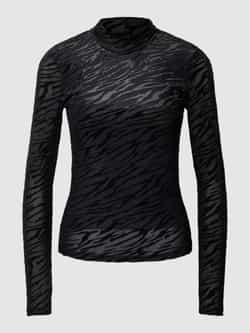 Only Shirt met lange mouwen en all-over motief model 'NORA'