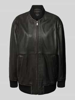 Weekend Max Mara Loose fit leren jack met rits model 'TATICCO'
