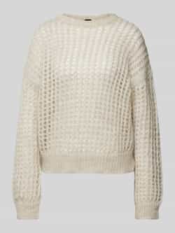 Stefanel Gebreide pullover met broderie anglaise
