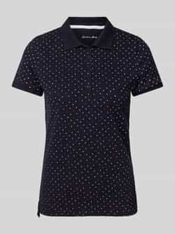 Christian Berg Woman Regular fit poloshirt met structuurmotief