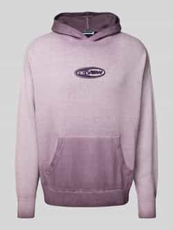 REVIEW Gebreide hoodie met labelstitching