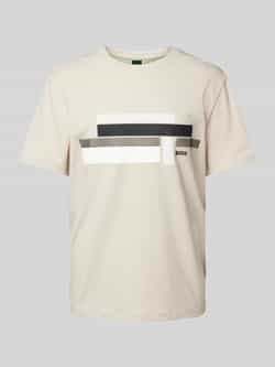BOSS Green T-shirt met labelprint