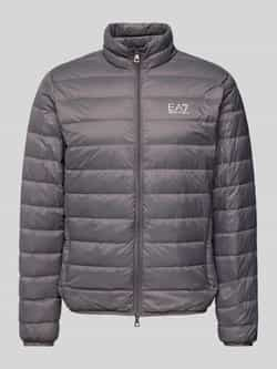 EA7 Emporio Armani Gewatteerd jack met labelprint