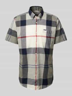 Barbour Overhemd Lange Mouw Shirt Doughill Bleache Pine Tartan