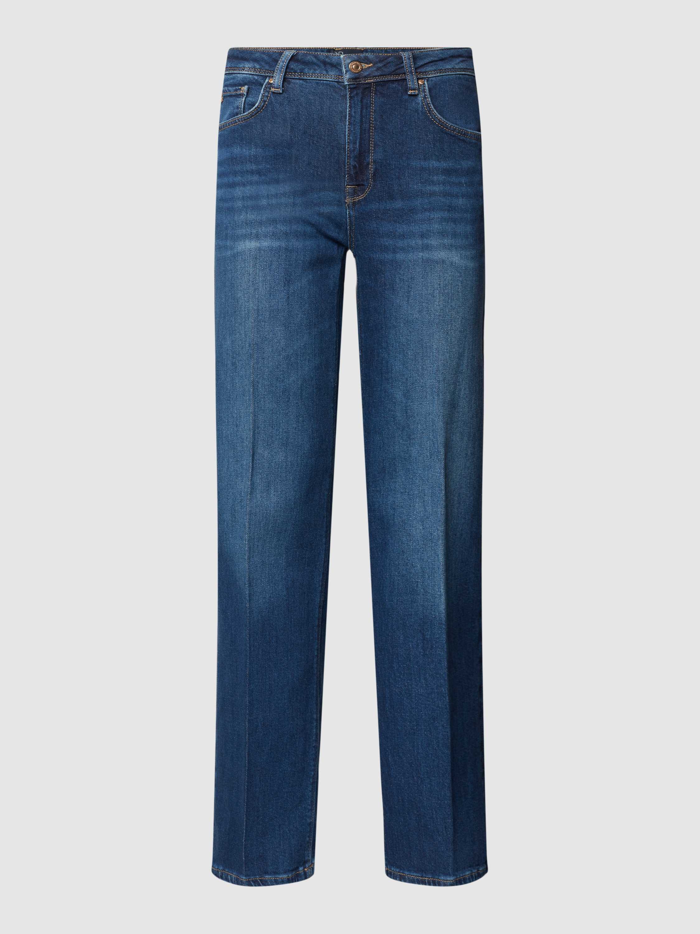 RAFFAELLO ROSSI Straight fit jeans met stretch model 'Kira long'