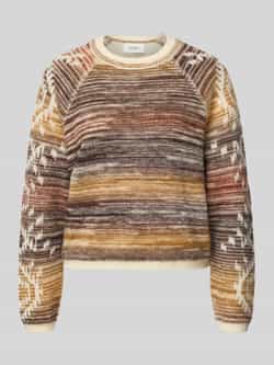 Bash Gebreide pullover met ribboorden