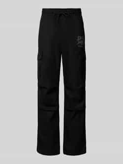 HUGO Relaxed fit cargobroek met elastische band model 'Garlo'