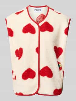 Pieces Regular fit bodywarmer met all-over motief model 'KATTY'