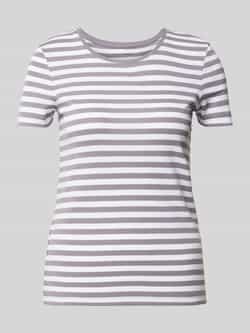 Christian Berg Woman T-shirt met geribde ronde hals