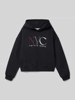 Calvin Klein Jeans Regular fit hoodie met logoprint model 'Fleece'