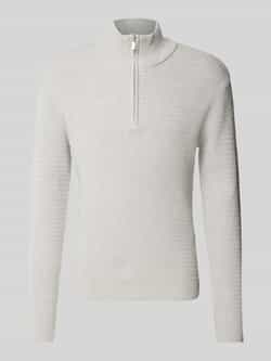 Selected Homme Gebreide pullover met opstaande kraag model 'THEO'